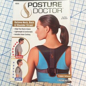 Posture Doctor Copper Infused Back Support - Black